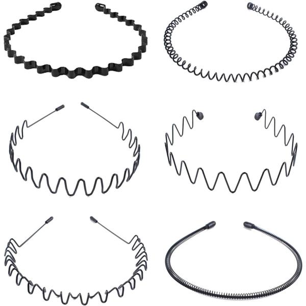 選べる 2個 セット カチューシャ メンズ 男女兼用 男性 ワイヤー 黒 ブラック