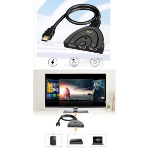 HDMI 切替器 3入力1出力 HDMI分配器...の詳細画像1