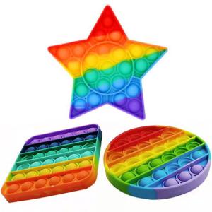 プッシュポップバブル 恐竜 レインボー カモフラージュ 知育玩具 子供