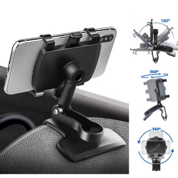スマホホルダー クリップタイプ 車 回転 車用品 カー用品 スマホ スマートフォン スタンド 車載 ...