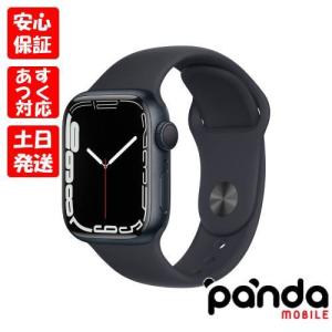 【あすつく、土日祝日発送】訳あり特価・新品未開封品【Nランク】AppleWatch Series7 GPS 41mm MKMX3J/A ミッドナイトスポーツバンド ※外箱傷み｜panda-mobile