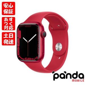 【あすつく、土日祝日発送】 新品未開封品【Nランク】Apple Watch Series 7 GPSモデル 45mm MKN93J/A レッドアルミニウムケース/(PRODUCT)REDスポーツバンド｜panda-mobile