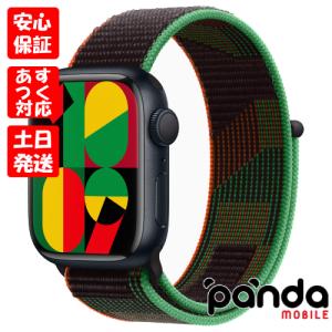 【あすつく、土日、祝日発送】新品未開封品【Nランク】Apple Watch Series 9 GPSモデル 41mm MR9L3J/A+MUJT3FE/A Black Unityスポーツループ A2978｜panda-mobile