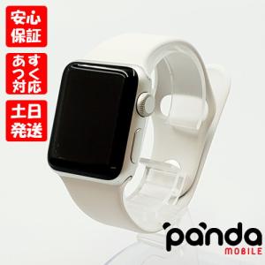 【あすつく、土日祝日発送】中古品【Bランク】Apple Watch Series 3 GPSモデル 38mm MTEY2J/A ホワイトスポーツバンド #A4FJ5WY