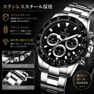 腕時計 メンズ クロノグラフ 仕事 ビジネス ...の詳細画像4