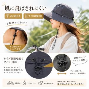 折りたたみ帽子 レディース バケットハット U...の詳細画像3