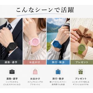 腕時計 メンズ レディース シンプル 軽量 プ...の詳細画像4