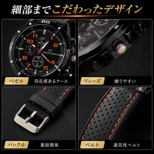 腕時計 メンズ 男性 ラバーベルト 大きめ文字...の詳細画像4
