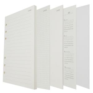 リフィル ルーズリーフ A5 6穴 60枚 システム手帳用 横罫 U罫 8ｍｍ 4mm方眼 無地 カレンダー リフター 下敷き 上質紙 B01 D9notepaper001a5n パンダファミリー 通販 Yahoo ショッピング