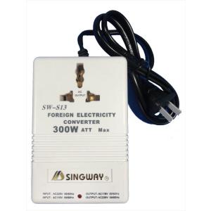 変圧器 海外 SINGWAY 300W 100V 110V 120V 200V 220V 240V 相互変換