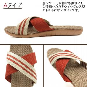 サンダル スリッパ レディース メンズ リネン...の詳細画像4