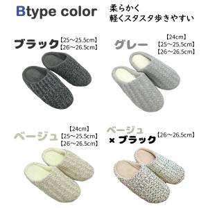 スリッパ メンズ レディース 暖かい 低反発 ...の詳細画像3