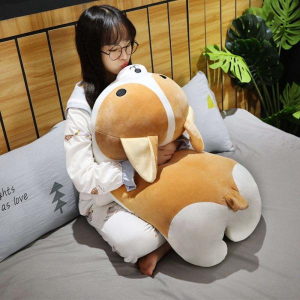 ぬいぐるみコーギー犬 いぬ抱き枕 可愛い 癒しグッズ かわいい 犬 動物クッション スーパーもちもち...