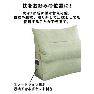 背もたれ クッション 三角クッション ベッドク...の詳細画像1