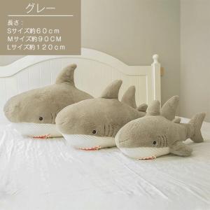 でっかい！サメ もちふわぬいぐるみ 120cm ブルー : B-button - 通販