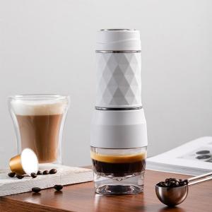 120MLエスプレッソマシンマニュアルコーヒーメーカートラベルピクニックハイキングホワイト｜pandashopping