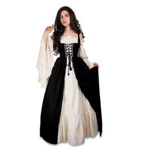 ハロウィン ドレス コスプレ 中世 ルネッサンス アンティーク ヨーロッパ 姫 ブラックM