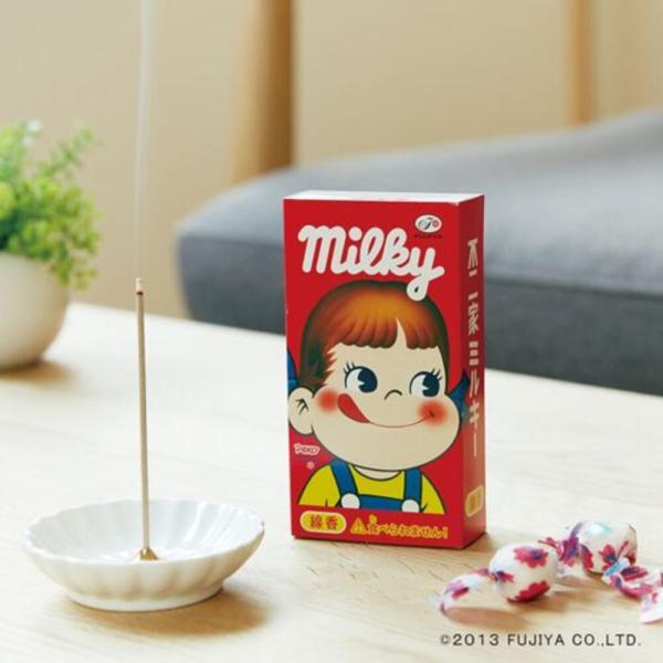 日本製 お香 線香 キャンドル 昭和レトロ ペコちゃん ミルキー ミルキーの香り