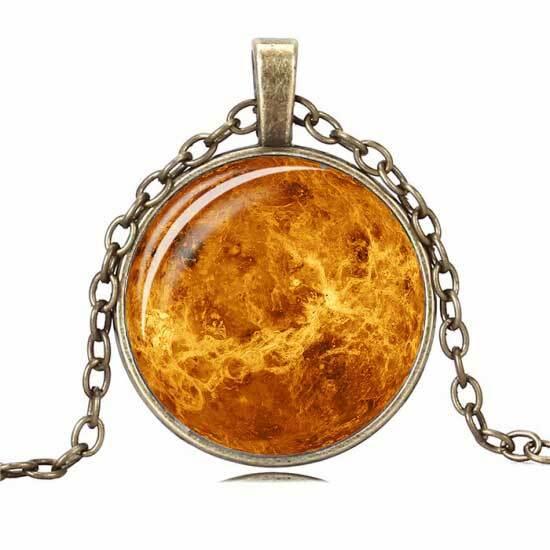 宇宙ペンダント 惑星のネックレス　金星　天体  ヴィーナス