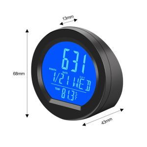ソーラー充電 デジタルクロック 温度計付き 多...の詳細画像4