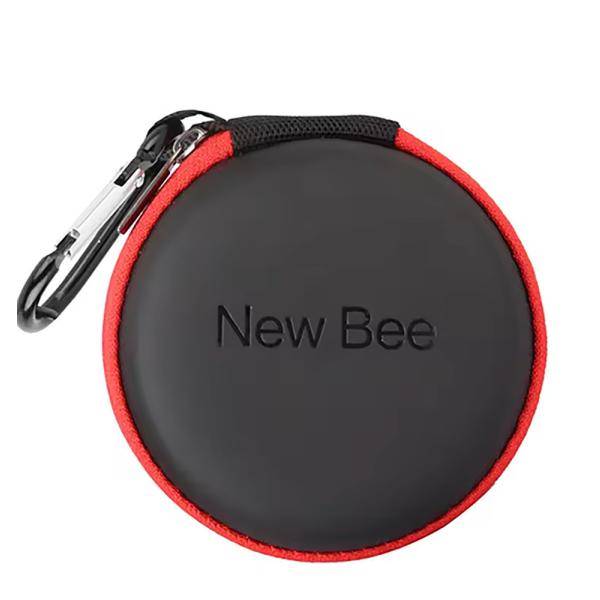 収納ケース ワイヤレス イヤホン カラビナ付き 持ち運び 防水 フック 黒