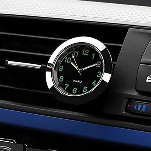 車用時計 車の装飾 インテリアウォッチ エアコン クリップ|銀
