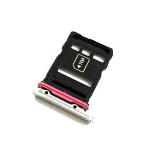 [在庫処分 セール] ファーウェイ シム Huawei P40 SIM カード トレイ スロット ホルダー アダプター ソケット 修理 部品 |白