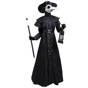 ハロウィン ペスト医者セット 衣装 ペストマス...の詳細画像4