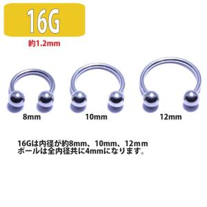 ボディピアス 18G 16G 14G サージカ...の詳細画像4