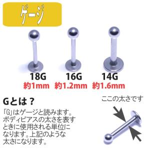 ボディピアス 18G 16G 14G ラブレッ...の詳細画像1