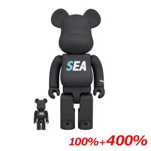 BE@RBRICK atmos × WIND AND SEA 100％ & 400％ ベアブリックBearbrick アトモス ウィンダンシー