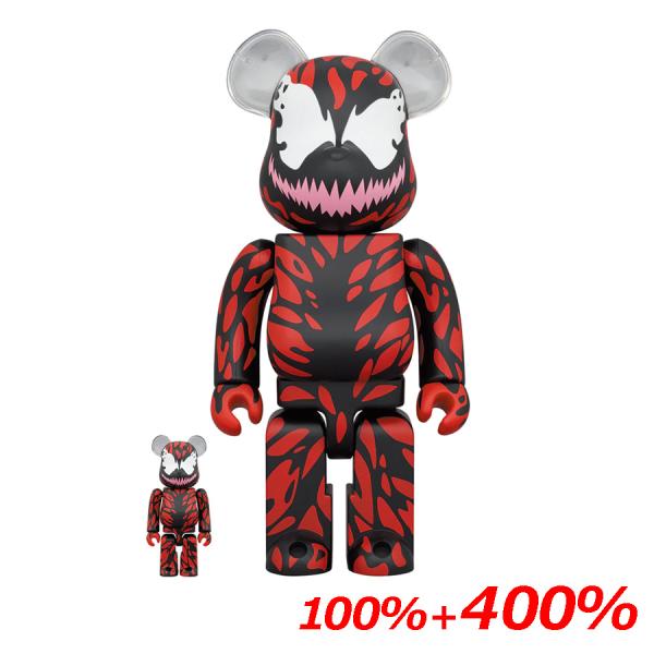 【即納新品】BE@RBRICK CARNAGE 100％ &amp; 400％ メディコムトイベアブリックB...