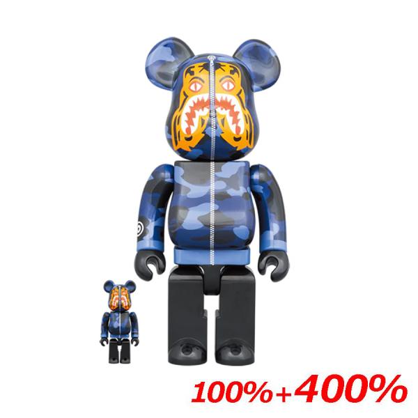 BE@RBRICK BAPE(R) CAMO TIGER 100％ &amp; 400％ ［BLUE］ベアブ...