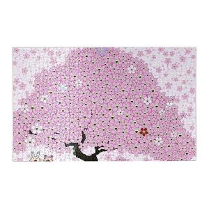 【あすつく対応】村上隆 カイカイキキ[Kaikai Kiki] お花ジグソーパズル 1050pcs Cherry Blossom with Kaikai & Kiki JIGSAW PUZZLE｜pandora-a3
