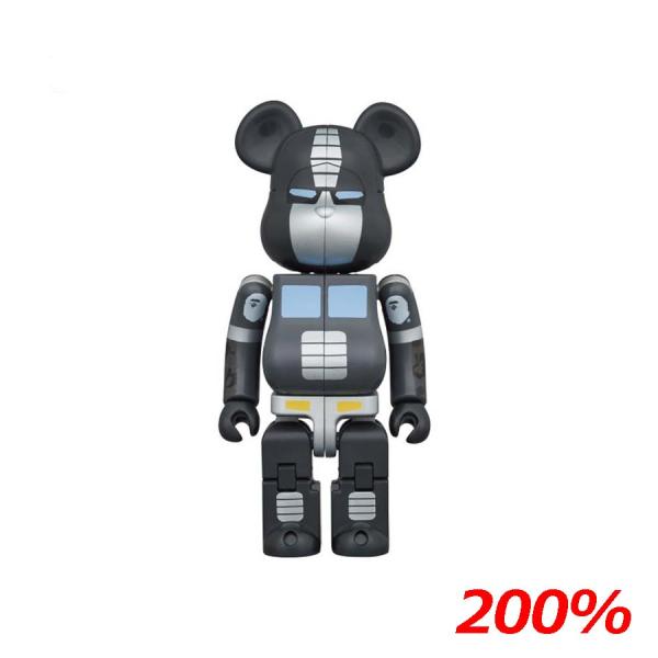 Bearbrick × TRANSFORMERS OPTIMUS PRIME BAPE BLACK ...