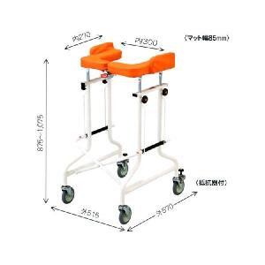 星光医療器製作所 馬蹄型歩行器 アルコー3型 歩行補助器 シルバー 中 アルコー3型（中）【星光医療器】 | シルバーカー歩行用品通販