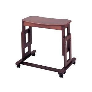 ベッドサイドテーブル KF-282 幅80.8×奥行40×高さ63〜95.5cm