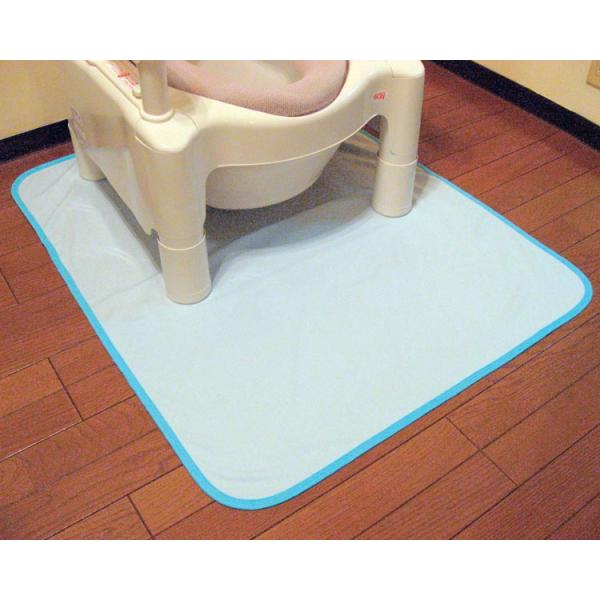 トイレマット ケアカバー 消臭防水マット 幅80×長さ100×厚さ0.15cm ケアメディックス │...