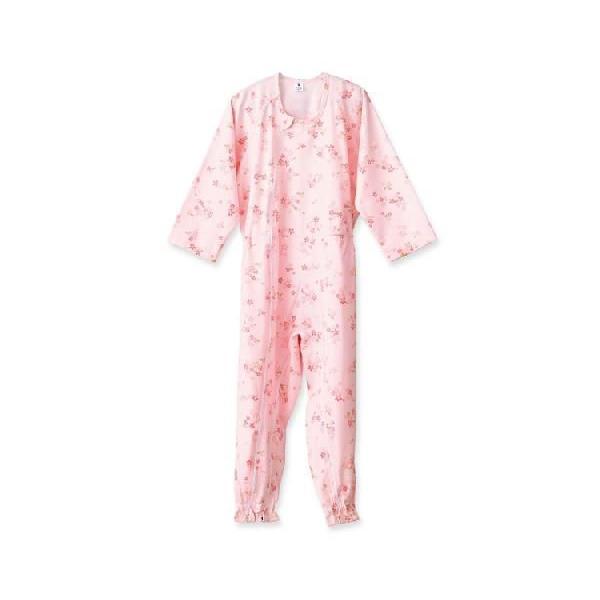 介護つなぎ服（前開き） 403420 Lサイズ フットマーク │ 介護用品 介護寝巻き パジャマ 衣...