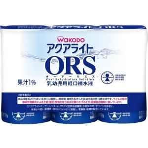 アクアライト ORS（オーアールエス） 125mL×3×6セットKK5 アサヒグループ食品 │ 乳幼児用経口補水液 水分補給 熱中症対策 スポーツ 介護 高齢者 水分不足｜pandora