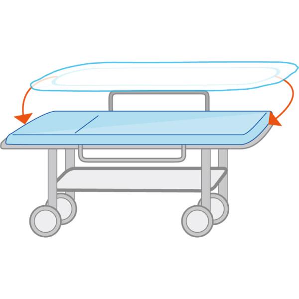 カバー ストレッチャー用 使い捨て フェルラック ストレッチャーカバー 20枚入 吸水防水タイプ 幅...