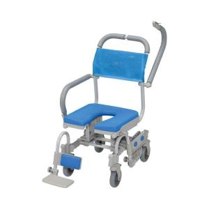 シャワー車いす 病院・施設用 KS2 シャワーキャリー 穴あきシート 