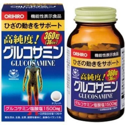 【オリヒロ】 高純度 グルコサミン粒 360粒 (機能性表示食品)