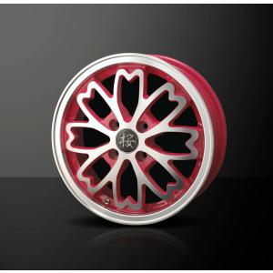 送料無料】和道 桜 15インチ5.0Ｊ P.C.D:100 4穴 インセット：45