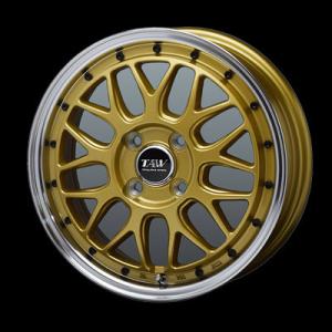 【送料無料】トライアルファ TAW Leowing FM9 レオウイング エフエムナイン 5.0J-15 +45 4H100 ゴールドディスクホイール ４本セット価格