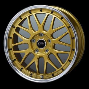 TRYALPHA Leowing FM-9 20インチ 8.5J +38 5-114.3 ゴールド 4本で送料