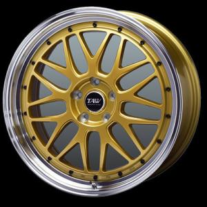 TRYALPHA Leowing FM-9 20インチ 8.5J +38 5-114.3 ゴールド 4本で送料