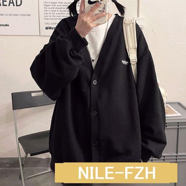 スウェット カーディガン レディース ブルソン アウター ビッグシルエット ルーズ オーバーサイズ ...