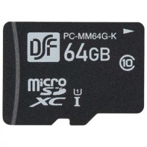 OHM マイクロSDメモリーカード 64GB 高速データ転送 PC-MM64G-K |b03｜panfamcom