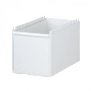 ライクイット(like-it) ゴミ箱 縦型 分別引出しステーション 追加パーツ ワイド 20L ホワイト 幅25.5x奥46.5x高25.4cm